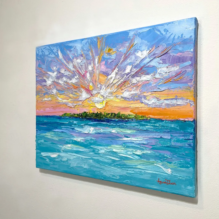 Keys Sunset- LE Giclee On Canvas