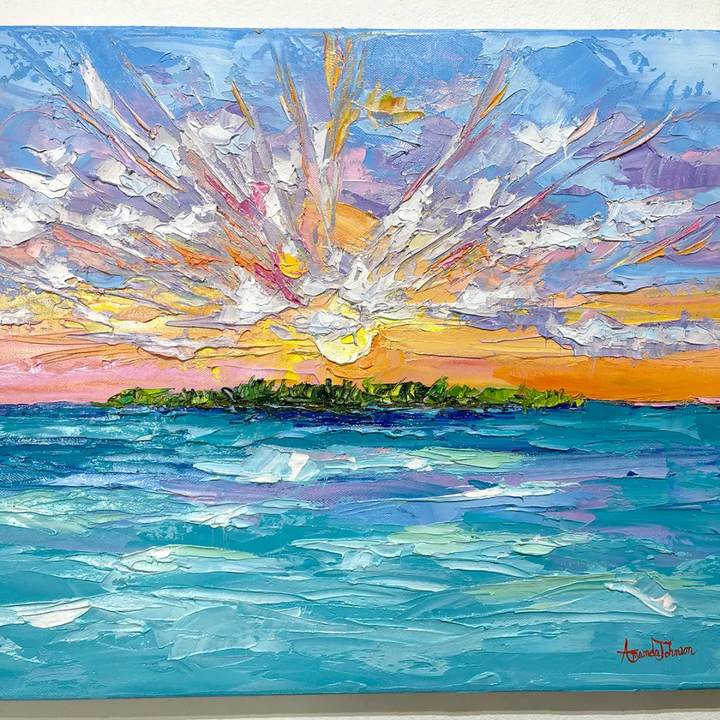 Keys Sunset- LE Giclee On Canvas