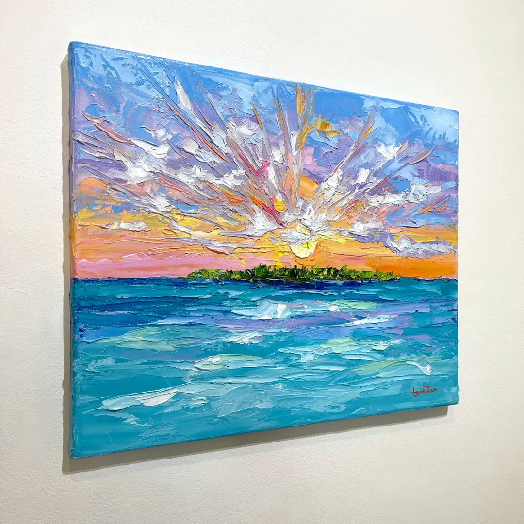Keys Sunset- LE Giclee On Canvas