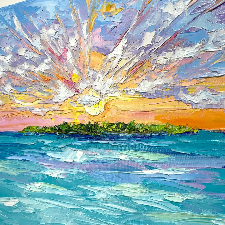Keys Sunset- LE Giclee On Canvas