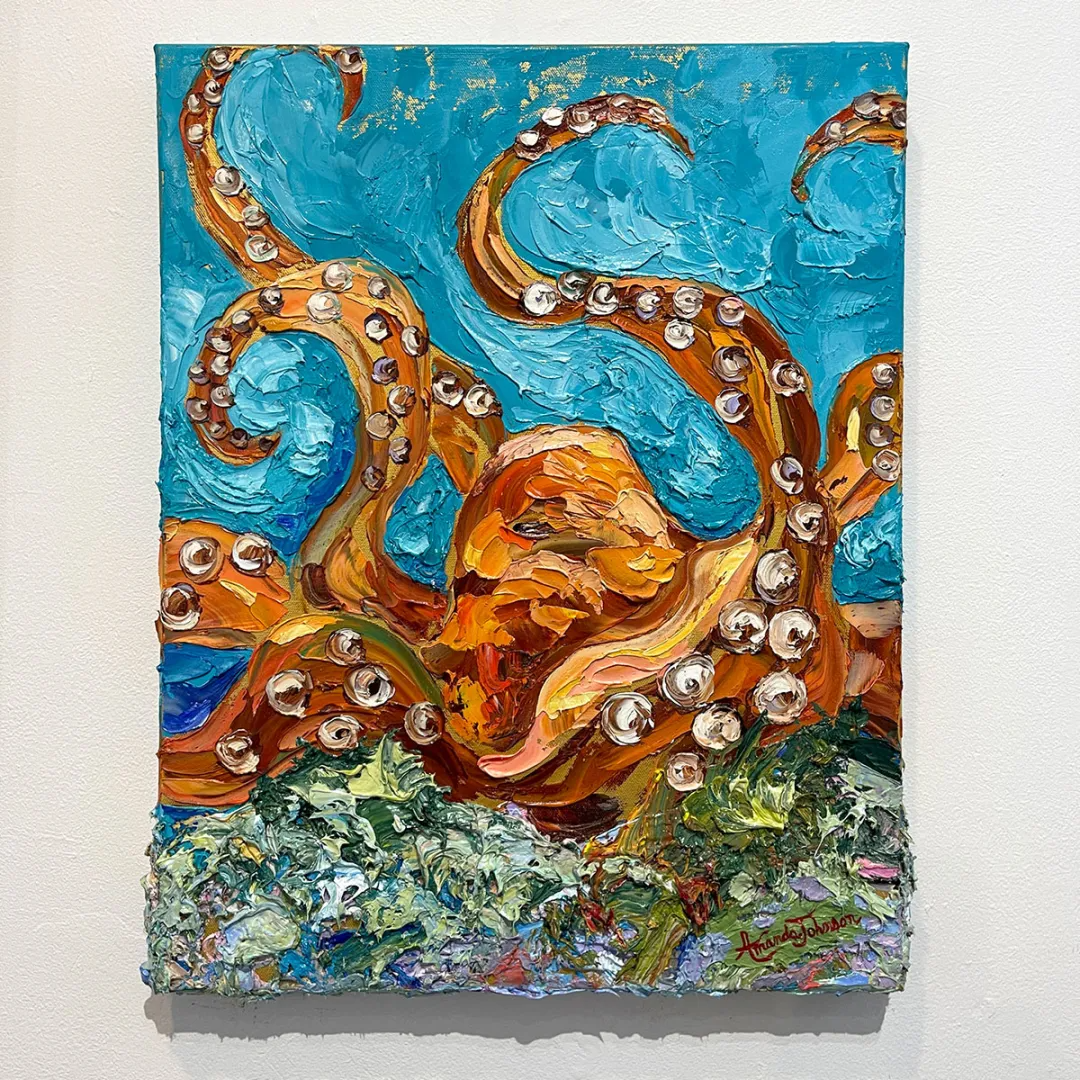 Octopus’s Garden – Original Oil On Canvas