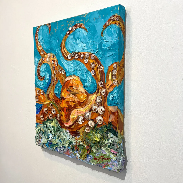 Octopus’s Garden – Original Oil On Canvas