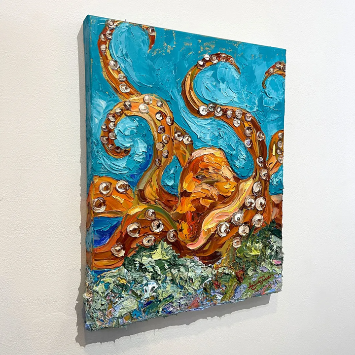 Octopus’s Garden – Original Oil On Canvas