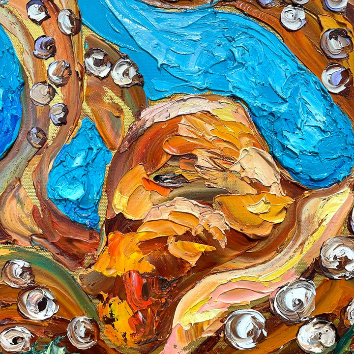 Octopus’s Garden – Original Oil On Canvas