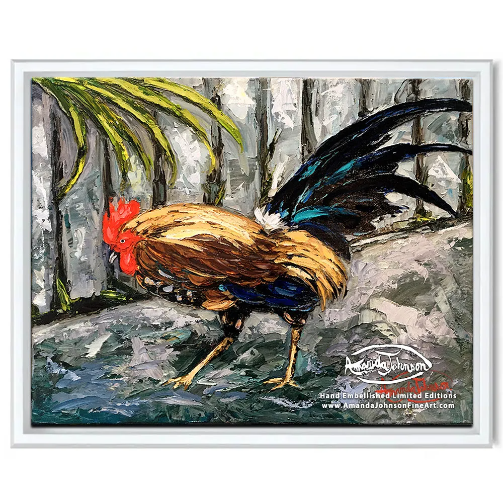 Night Walk – LE Embellished Giclee On Canvas