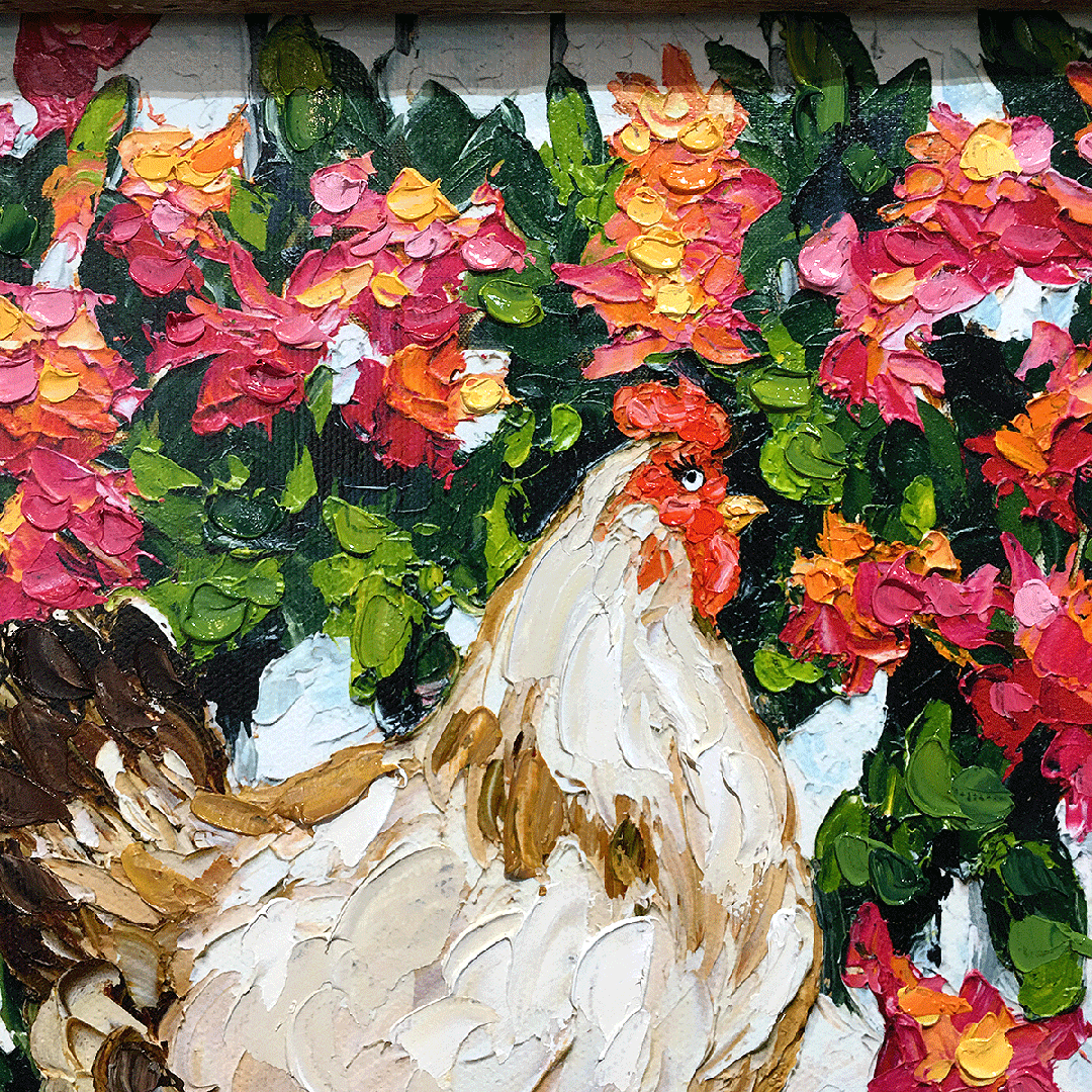 Rooster Couple – Lobster Trap Frame – LE