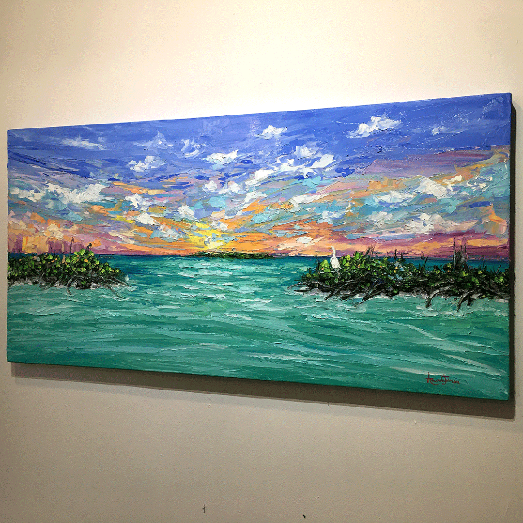 Solitude At Sunset – LE Embellished Giclee On Canvas