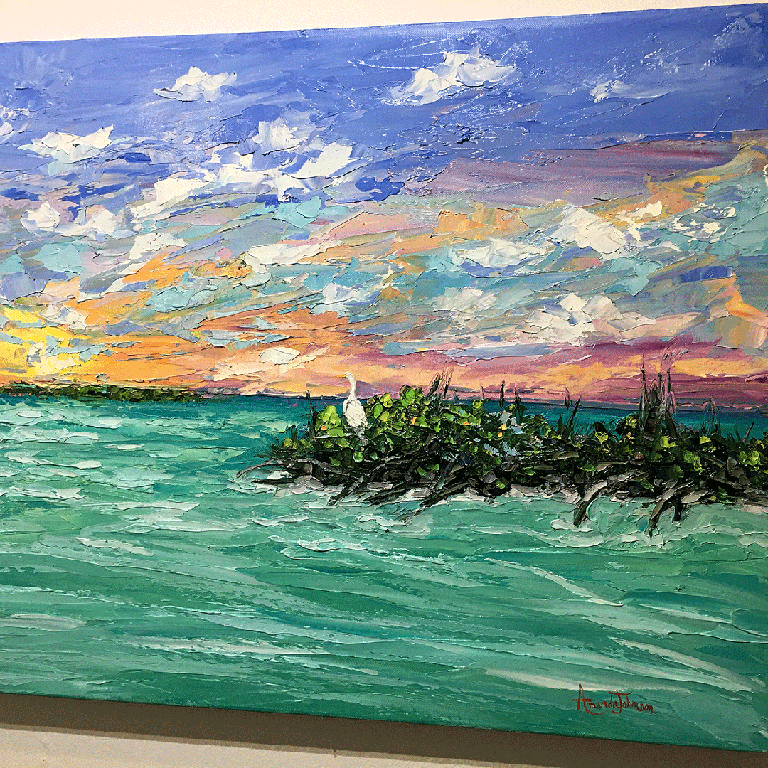 Solitude At Sunset – LE Embellished Giclee On Canvas