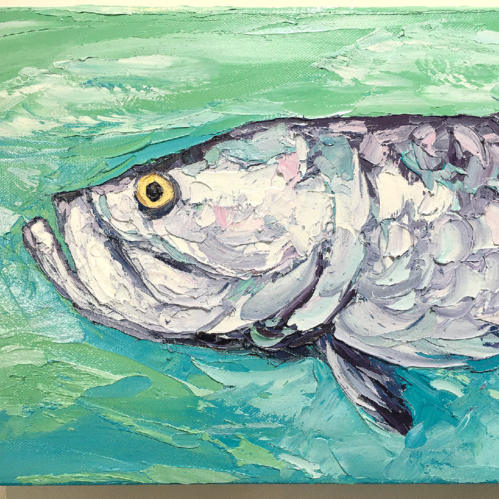 Tarpon In Turquoise – LE Giclee On Canvas