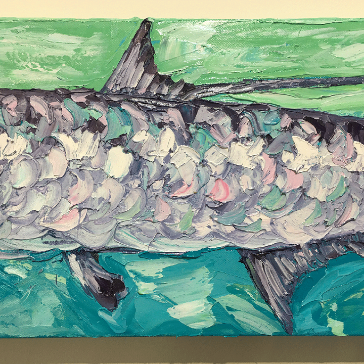 Tarpon In Turquoise – LE Giclee On Canvas