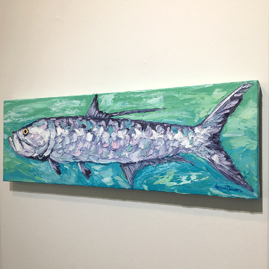 Tarpon In Turquoise – LE Giclee On Canvas