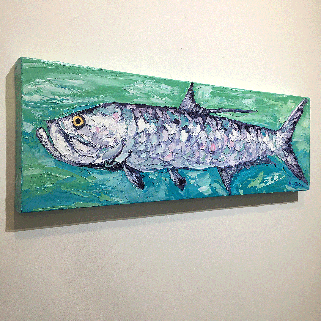 Tarpon In Turquoise – LE Giclee On Canvas