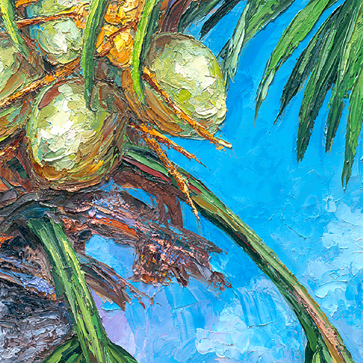 Coconut Punch – LE Embellished Giclee On Canvas
