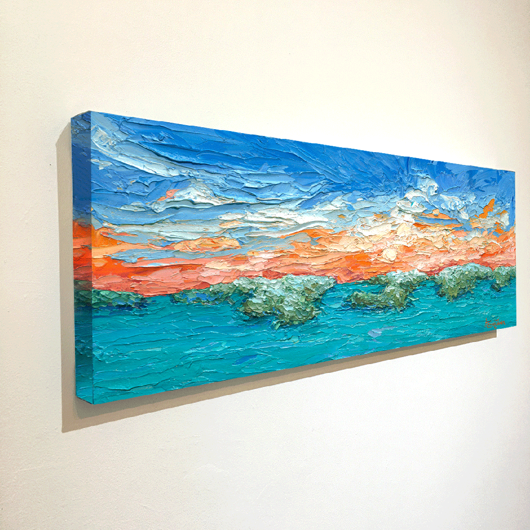 Keys Mangrove Sunset – LE Embellished Giclee On Canvas