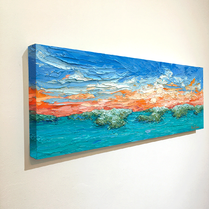 Keys Mangrove Sunset – LE Embellished Giclee On Canvas