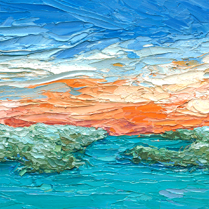 Keys Mangrove Sunset – LE Embellished Giclee On Canvas