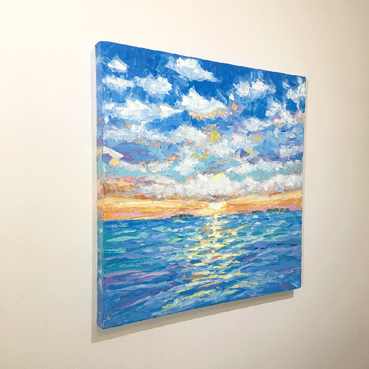 Sunset In Pastels – LE Embellished Giclee On Canvas