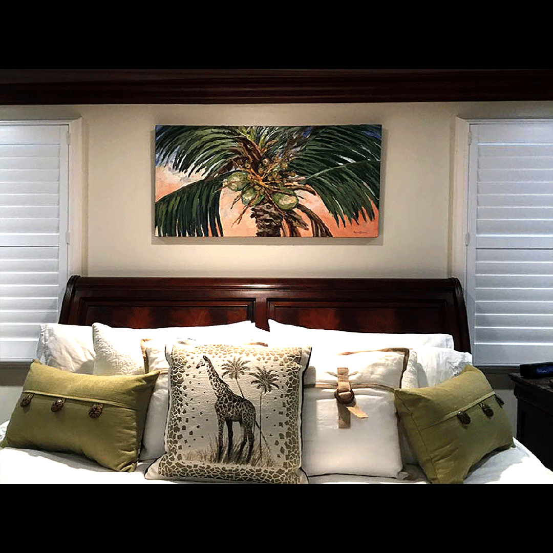 Balanced Coconuts – LE Embellished Giclee On Canvas