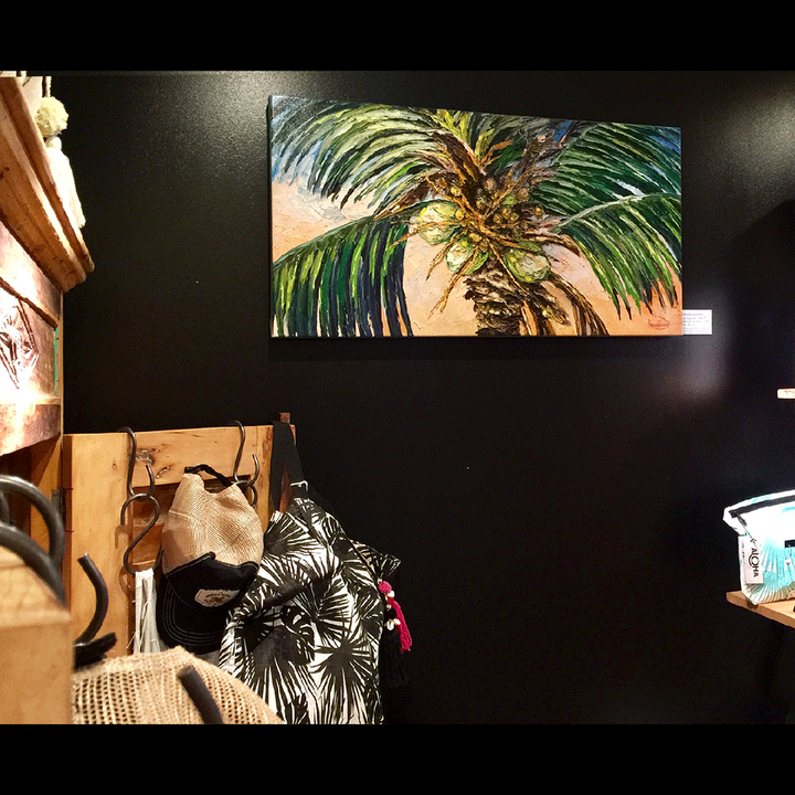 Balanced Coconuts – LE Embellished Giclee On Canvas