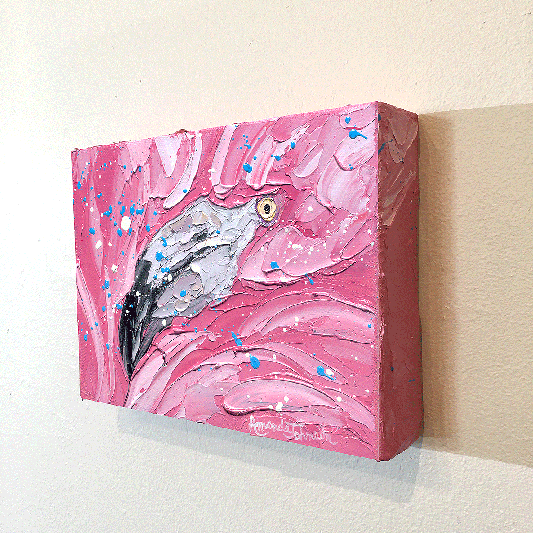 Flamingo Fun – LE Giclee On Canvas