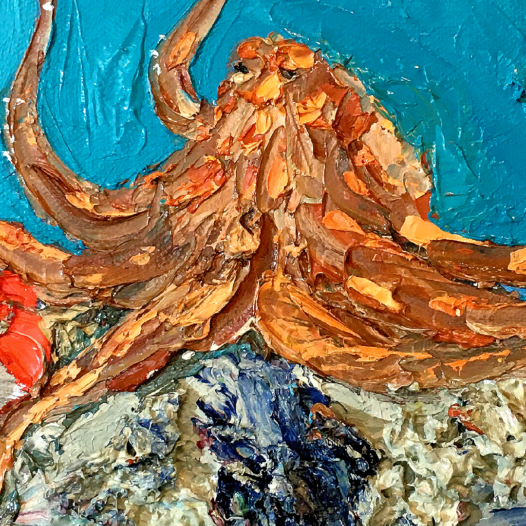 Octopus 1 – Original Oil Painting