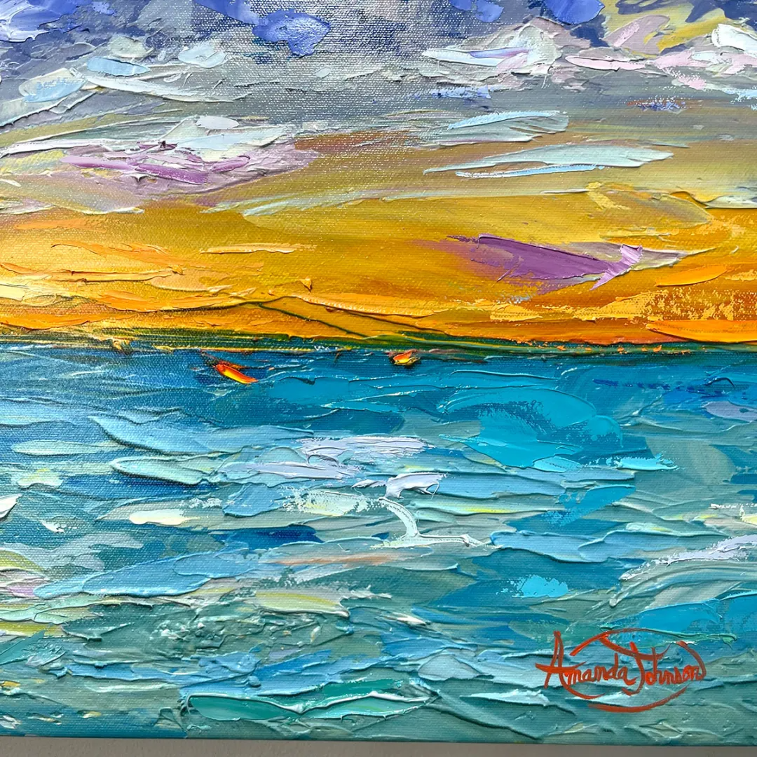 Sunset Escape – LE Embellished Giclee On Canvas