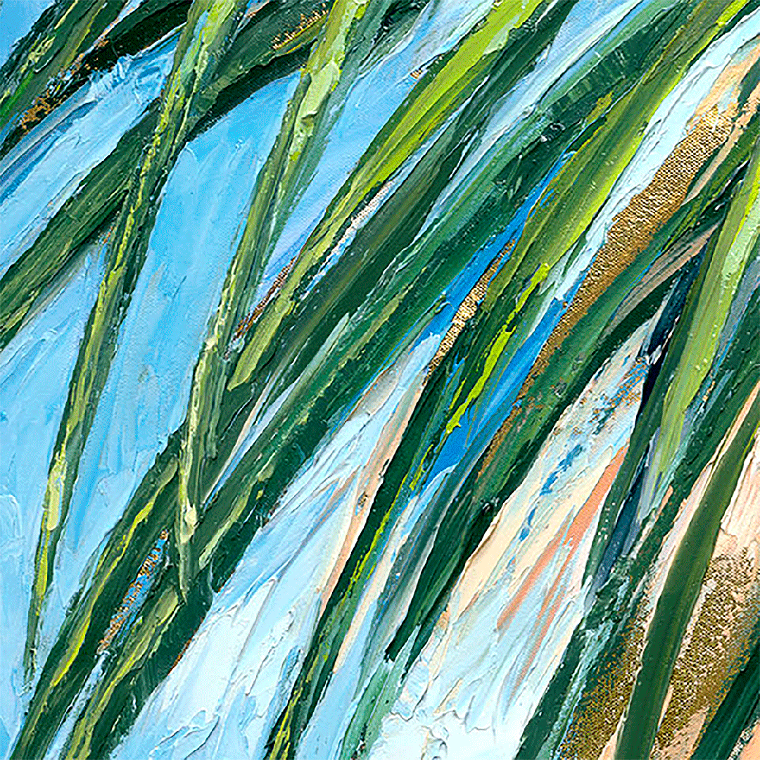 Gold Leaf Coconuts 1 – LE Giclee On Canvas