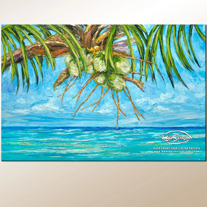 Above And Below – LE Embellished Giclee On Canvas