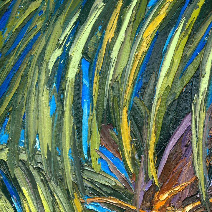 Evening Light Coconuts 2 – LE Embellished Giclee On Canvas