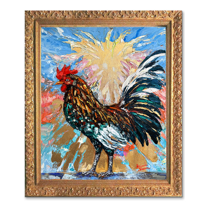 Galorious-Rooster – Original Oil On Canvas