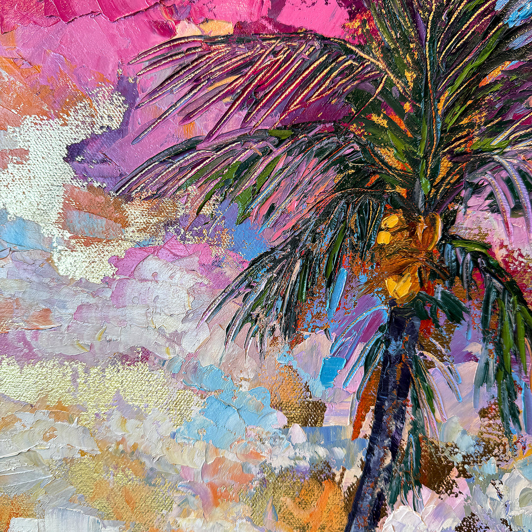 Hammock Time – Original Oil and Gold Leaf On Canvas