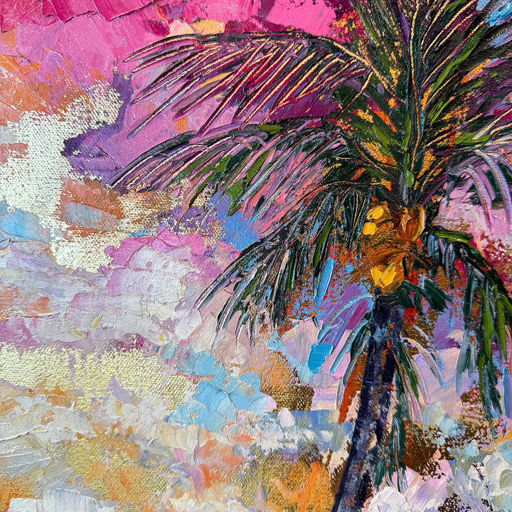 Hammock Time – Original Oil and Gold Leaf On Canvas