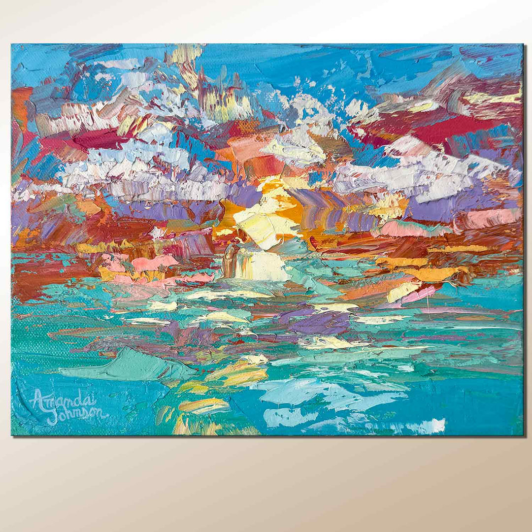 Keys Sunset #8 – Original Oil On Canvas