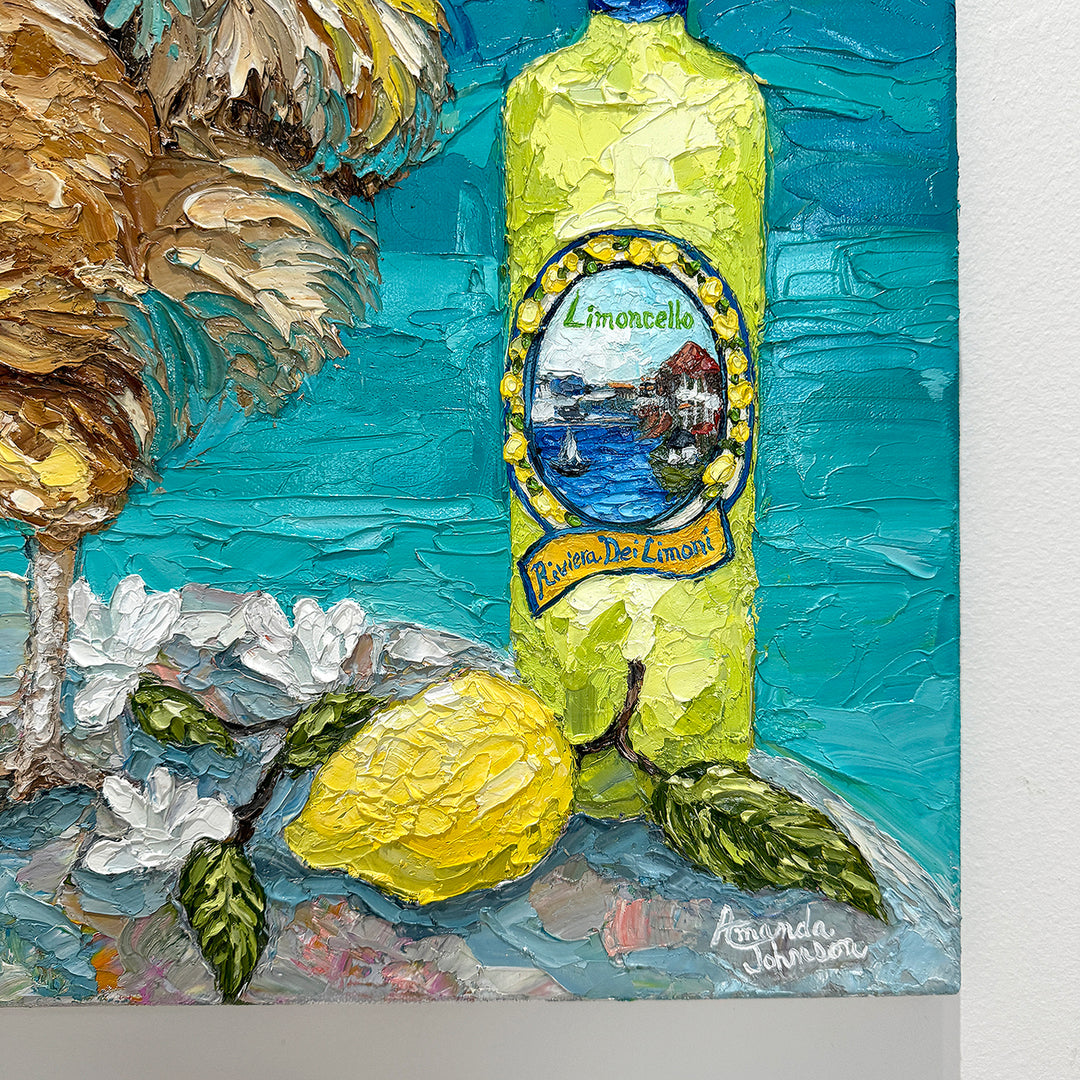 SOLD-Limoncello Rooster – Original Oil On Canvas