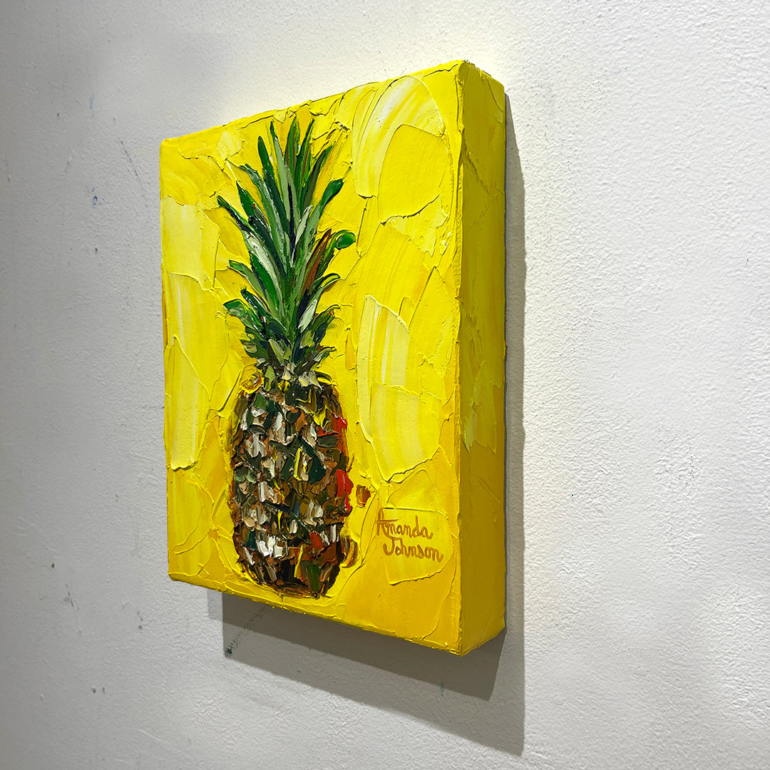 Pineapple #6 – LE Embelished Giclee On Canvas
